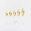 Simple Round Hoop Earring, Huggies, Unisex, Gold, Silver SHEMISLI - SH001, SH588, SH590, SH009