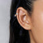 Butterfly CZ Drop Hoop Earring, Huggies, Unisex, Gold, Silver SHEMISLI SH187