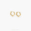 Pentagon Hoop Earring, Unisex, Gold, Silver SHEMISLI SH263