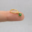 4 leaf Clover CZ Drop Hoop Earring, Flower Dangle Huggies, Unisex, Gold, Silver SHEMISLI SH100, SH541, SH542, SH543, SH544
