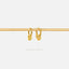 Multi Tiny Stars Drop Hoop Earring, Star Huggies, Unisex, Gold, Silver SHEMISLI - SH463