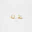 Double Hoop Earring - Only 1 Piercing needed, Unisex, Gold, Silver SHEMISLI - SH121 NOBKG LR
