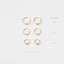 Simple Round Hoop Earring, Huggies, Unisex, Gold, Silver SHEMISLI - SH219, SH221, SH223