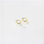 Heart Tag Drop Dangle Hoop Earring, Huggies, Unisex, Gold, Silver SHEMISLI SH084
