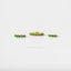 Simple Emerald CZ Hoop Earring, Huggies, Unisex, Gold, Silver SHEMISLI - SH170, SH171, SH172, SH173, SH174, SH175