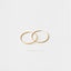 Large Thin Hoop, Light weight Huggies, Unisex, Gold, Silver SHEMISLI - SH268, SH152, SH269