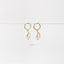 Baroque Pearl Drop Hoop Earring, Huggies, Unisex, Gold, Silver SHEMISLI - SH123