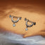 Half Hoop with Star drop, Helix Hoop Earring, Huggies, Unisex, Gold, Silver SHEMISLI SH602