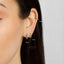 Simple Sapphire CZ Hoop Earring, Huggies, Unisex, Gold, Silver SHEMISLI - SH366, SH367, SH368, SH369, SH370
