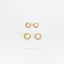 Beaded Hoop Earring, Huggies, Unisex, Gold, Silver SHEMISLI - SH596, SH597, SH598, SH599