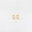 Baguette CZ Hoop Earring, White Stone, Emerald, Turquoise, Sapphire, Black Stone, Unisex, Gold, Silver SH065, SH150, SH333, SH334, SH335