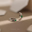 Dainty Emerald Marquise CZ Hoop Earring, Huggies, Unisex, Gold, Silver SHEMISLI SH593