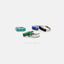 Baguette CZ Hoop Earring, White Stone, Emerald, Turquoise, Sapphire, Black Stone, Unisex, Gold, Silver SH065, SH150, SH333, SH334, SH335