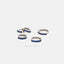 Simple Sapphire CZ Hoop Earring, Huggies, Unisex, Gold, Silver SHEMISLI - SH366, SH367, SH368, SH369, SH370