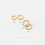 Twisted Wire Hoop, Cable Hoop Earring, Rope Huggies, Simple Thin Hoops, Unisex, Gold, Silver SHEMISLI - SH396, SH397, SH398, SH399, SH033