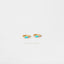 Baguette CZ Hoop, White Stone, Emerald, Turquoise, Sapphire, Black Stone, Unisex, Gold, Silver SHEMISLI - SH323, SH324, SH212, SH353, SH354