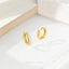 Thick Hexagon Small Hoop Earring, Unisex, Gold, Silver SHEMISLI SH213