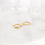 Twisted Wire Hoop, Cable Hoop Earring, Rope Huggies, Simple Thin Hoops, Unisex, Gold, Silver SHEMISLI - SH396, SH397, SH398, SH399, SH033