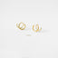 Double Hoop Earring - Only 1 Piercing needed, Unisex, Gold, Silver SHEMISLI - SH120 NOBKG LR