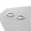 White Baguette CZ Hoop, Clear Stone, Unisex, Gold, Silver SHEMISLI - SH323