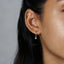 CZ Drop Hoop Earring, Huggies, Unisex, Gold, Silver SHEMISLI SH067, SH338, SH339, SH340, SH341