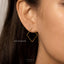Ultra Light Diamond Shape or Square Hoop Earring, Thin Shape Hoop, Unisex, Gold, Silver SHEMISLI SH442