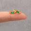 Emerald Baguette CZ Hoop, Clear Stone, Unisex, Gold, Silver SHEMISLI - SH324