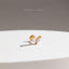Dainty 2 leaf Opal Threadless Flat Back Lip Labret Stud, 18,16ga, 6-10mm Unisex, Surgical Steel SHEMISLI SS583