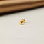Tiny Teardrop Shape Threadless Flat Back Lip Labret Stud, 18,16ga, 6-10mm Unisex, Surgical Steel SHEMISLI SS723, SS724, SS768