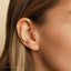 Super Tiny Triple Stones Threadless Flat Back Tragus Stud, 20,18,16ga, 5-10mm Unisex, Surgical Steel SHEMISLI SS983