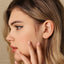 Dainty 2 leaf Opal Threadless Flat Back Tragus Stud, 20,18,16ga, 5-10mm Unisex, Surgical Steel SHEMISLI SS583