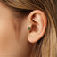 Tiny 6 Petal Emerald Stone Threadless Flat Back Tragus Stud, 20,18,16ga, 5-10mm, Unisex, Surgical Steel, SHEMISLI SS558