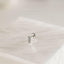 Tiny CZ Bar Threadless Flat Back Nose Stud, 20,18,16ga, 5-10mm Unisex, Surgical Steel SHEMISLI SS590