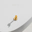 Tiny Comma Threadless Flat Back Nose Stud, 20,18,16ga, 5-10mm Unisex, Surgical Steel SHEMISLI SS718