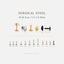 Tiny Teardrop Threadless Flat Back Nose Stud, 20,18,16ga, 5-10mm Unisex, Surgical Steel SHEMISLI SS851