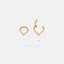 Teardrop Paved CZ Septum Ring, Hinged Clicker Hoop, 16ga 8mm or 10mm, Unisex, G23 Titanium, SHEMISLI SH226, SH227