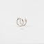 Double Lined Conch Ear Cuff, Earring No Piercing is Needed, Unisex, Gold, Silver SHEMISLI SF020