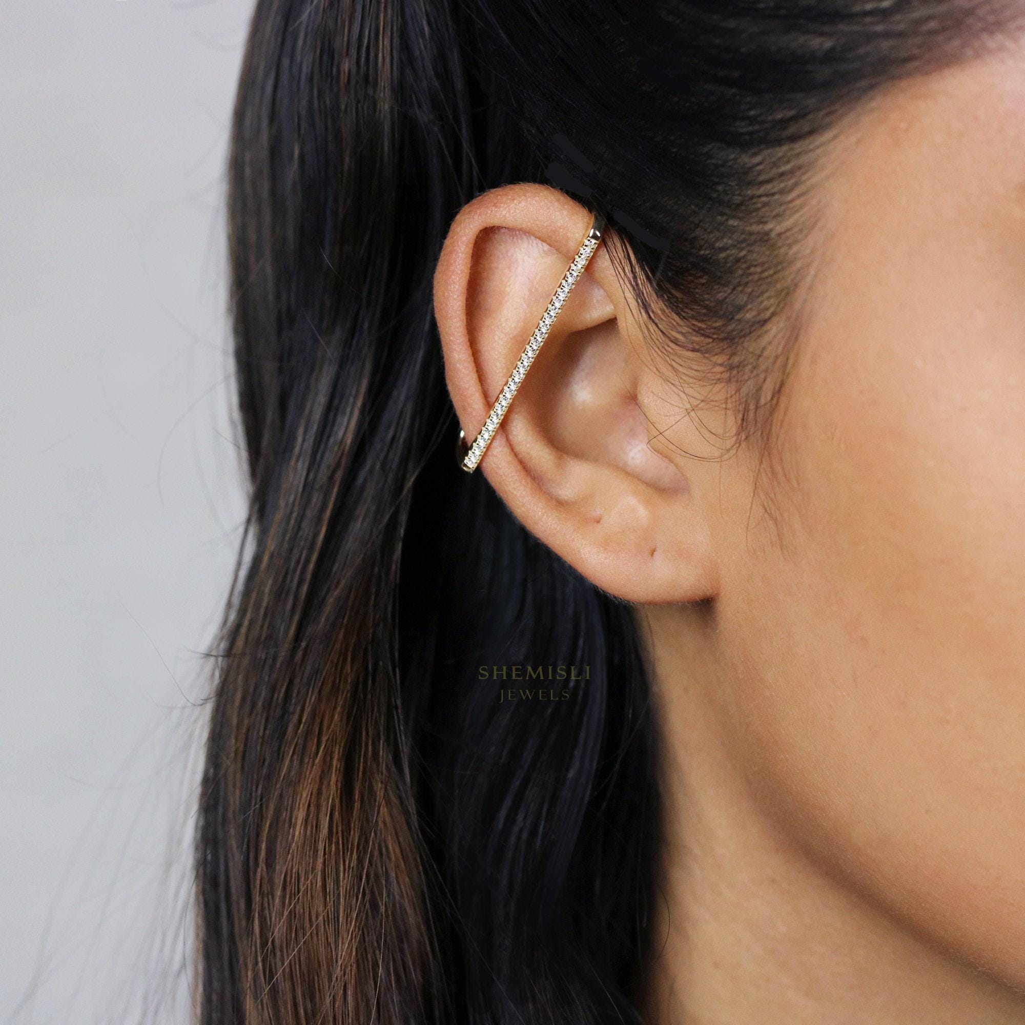 Fake Industrial Ear Cuff, Earring No Piercing is Needed, Cartilage
