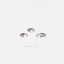 White Baguette Helix Hoop Earring, Huggies, Unisex, Gold, Silver SHEMISLI - SH294, SH295, SH296