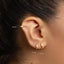 Opal Baguette Helix Hoop Earring, Huggies, Unisex, Gold, Silver SHEMISLI - SH403, SH404, SH405