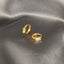 White Baguette Helix Hoop Earring, Huggies, Unisex, Gold, Silver SHEMISLI - SH294, SH295, SH296