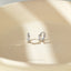 White Baguette Helix Hoop Earring, Huggies, Unisex, Gold, Silver SHEMISLI - SH294, SH295, SH296