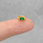 Emerald Baguette Helix Hoop Earring, Huggies, Unisex, Gold, Silver SHEMISLI - SH169, SH321, SH322
