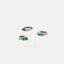 Emerald Baguette Helix Hoop Earring, Huggies, Unisex, Gold, Silver SHEMISLI - SH169, SH321, SH322