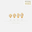 Tiny White CZ Stone Helix Hoop Earring, Unisex, Gold, Silver SHEMISLI SH616, SH617, SH618, SH619