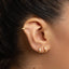 Opal Baguette Helix Hoop Earring, Huggies, Unisex, Gold, Silver SHEMISLI - SH403, SH404, SH405