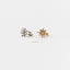 Flower CZ Helix Hoop, Unisex, Gold, Silver SHEMISLI SH103