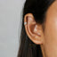 4 Leaf Clover CZ Helix Hoop, Unisex, Gold, Silver SHEMISLI - SH099