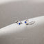 Tiny Sapphire CZ Stone Helix Hoop Earring, Unisex, Gold, Silver SHEMISLI SH646, SH647, SH648, SH649