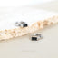 Black Baguette Helix Hoop Earring, Huggies, Unisex, Gold, Silver SHEMISLI - SH400, SH401, SH402